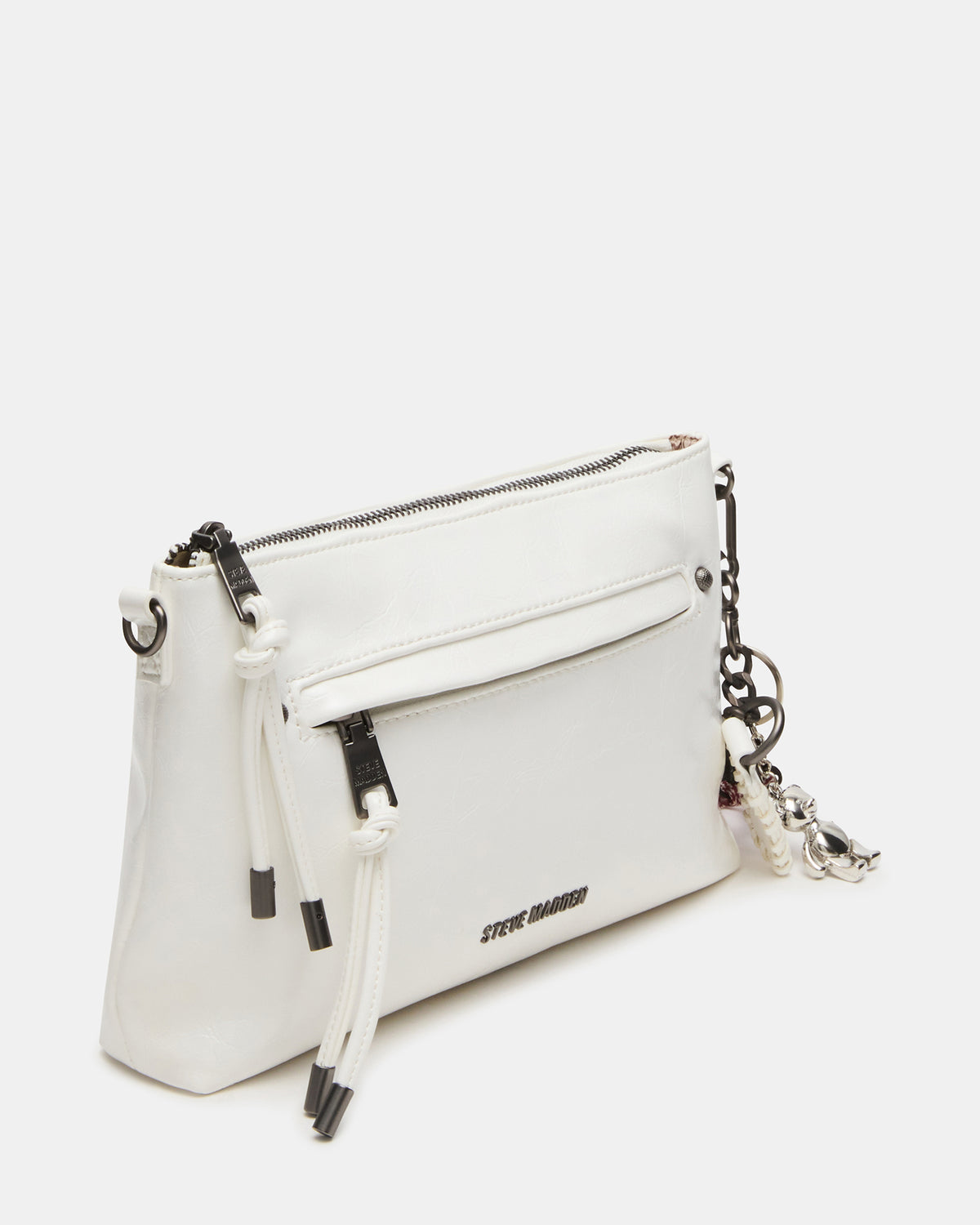 JONY Bag White Top-Zipper Crossbody Handbag | Steve Madden Great Value