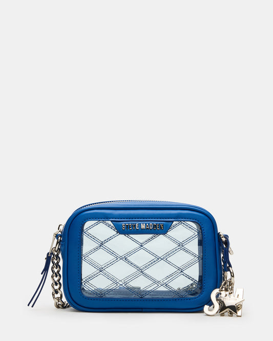 JELLY Bag Blue Clear Camera Crossbody Handbag | Steve Madden Quality