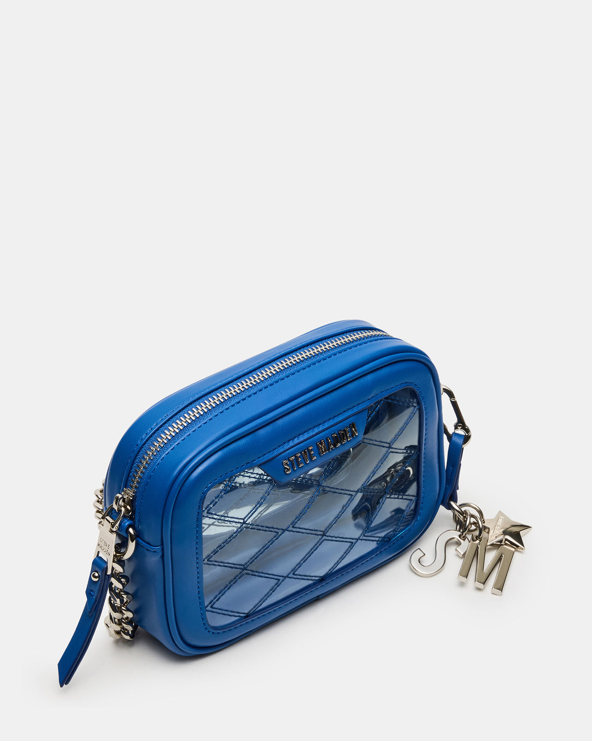JELLY Bag Blue Clear Camera Crossbody Handbag | Steve Madden Quality