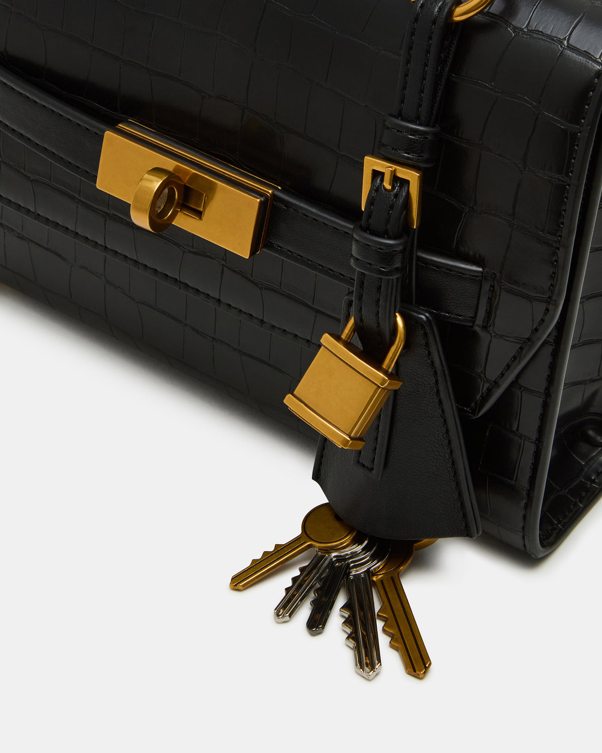 ELLOISE Bag Black Structured Mini Crossbody Handbag | Steve Madden Recommended
