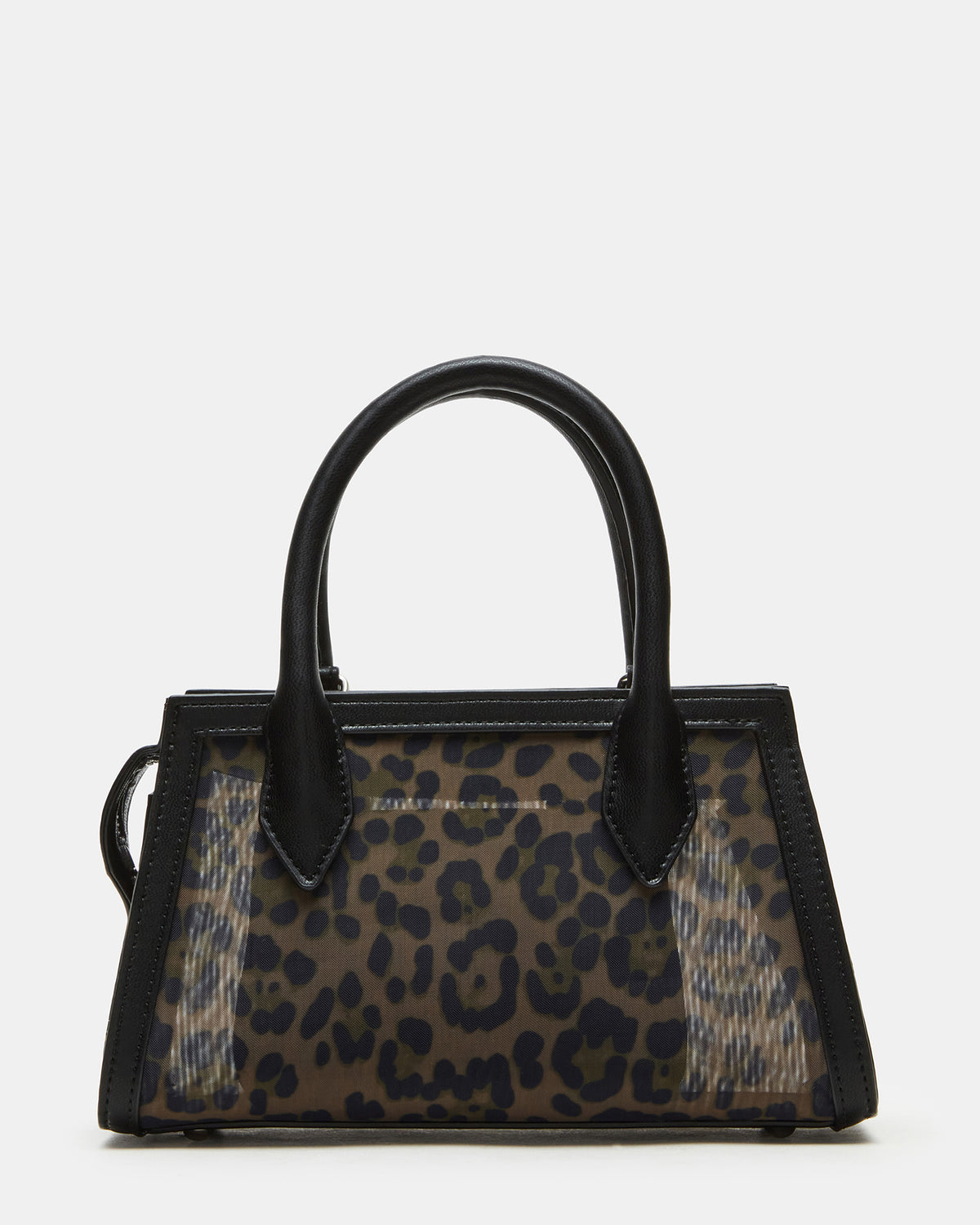 PEACHY Leopard Women's Mini Top-Handle Mesh Handbag | Steve Madden Premium