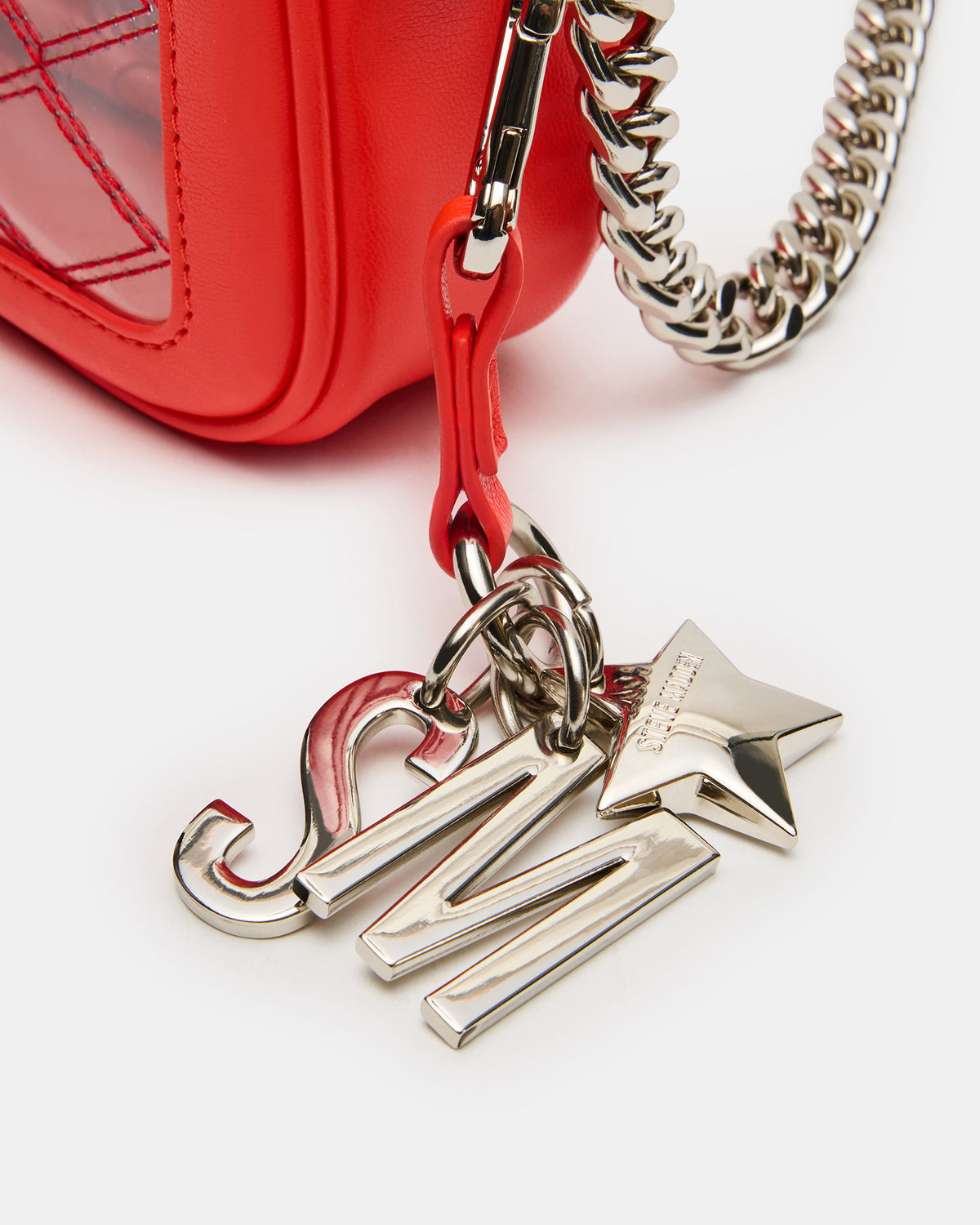 JELLY Bag Red Clear Camera Crossbody Handbag | Steve Madden Premium