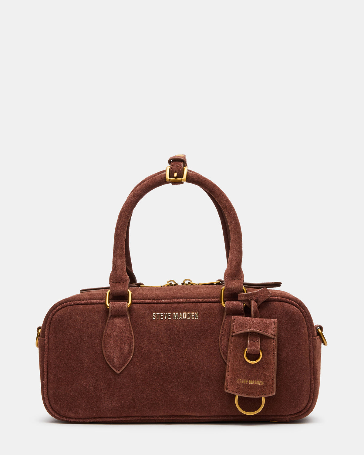 MERIT Bag Chestnut Suede Top-Handle Satchel Crossbody Handbag | Steve Madden Popular