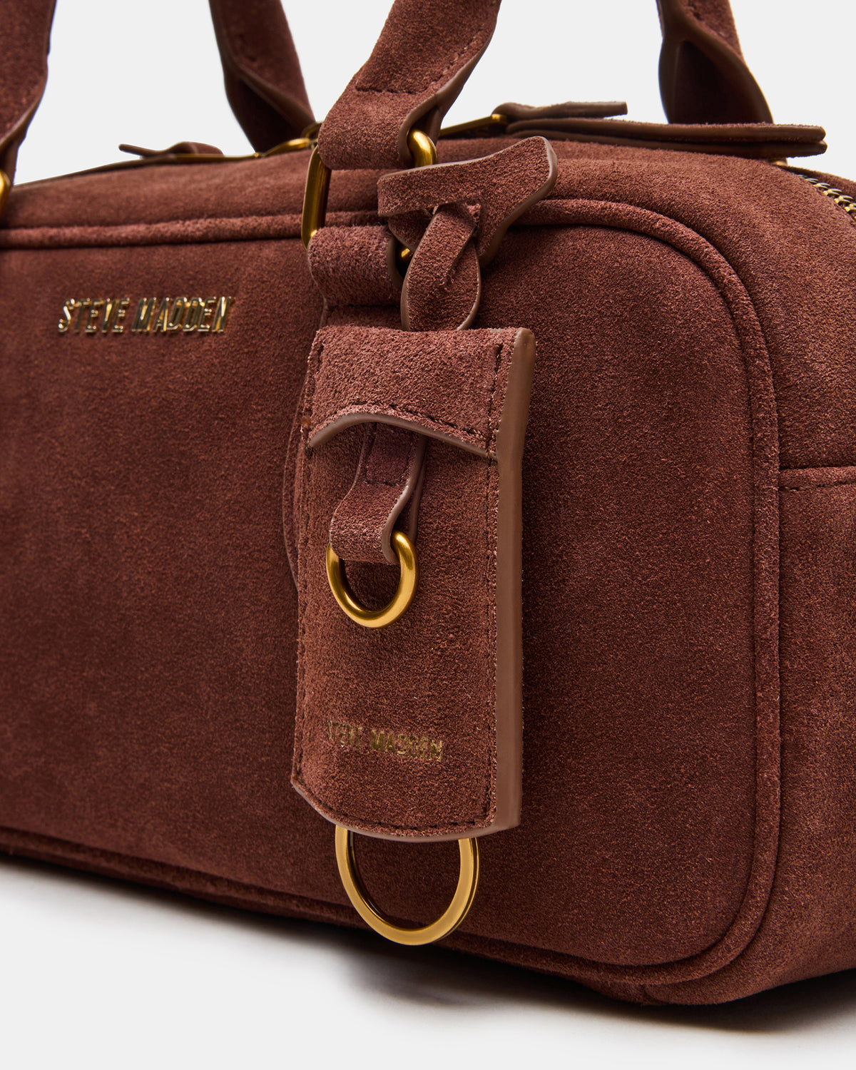MERIT Bag Chestnut Suede Top-Handle Satchel Crossbody Handbag | Steve Madden Popular