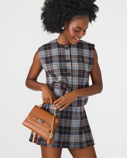 ELLOISE Bag Cognac Structured Mini Crossbody Handbag | Steve Madden Signature
