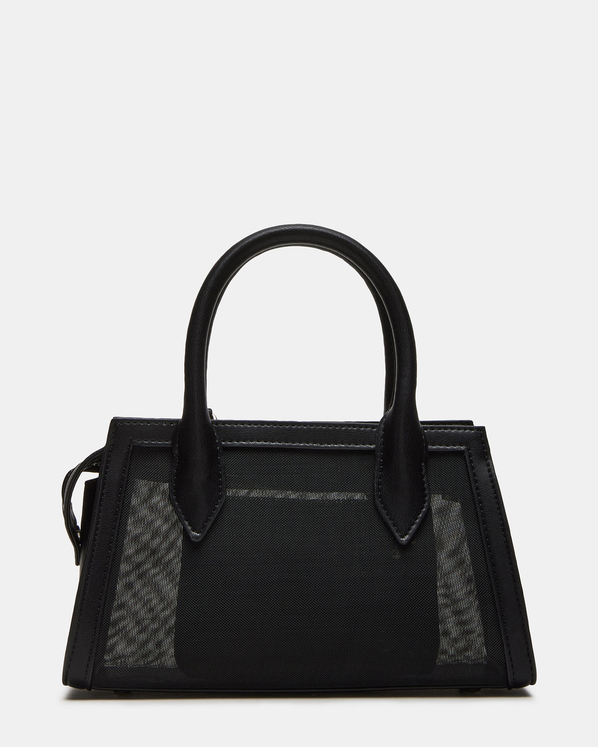 PEACHY Black Women's Mini Top-Handle Mesh Handbag | Steve Madden Customer Favorite