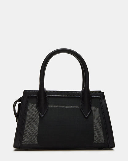 PEACHY Black Women's Mini Top-Handle Mesh Handbag | Steve Madden Customer Favorite