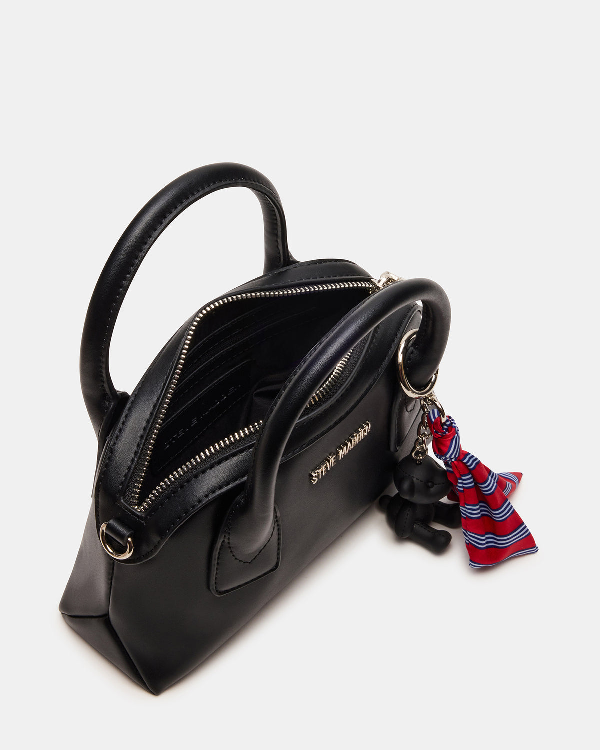 MELODIE Bag Black Dome Satchel Top-Handle Crossbody Handbag | Steve Madden Everyday