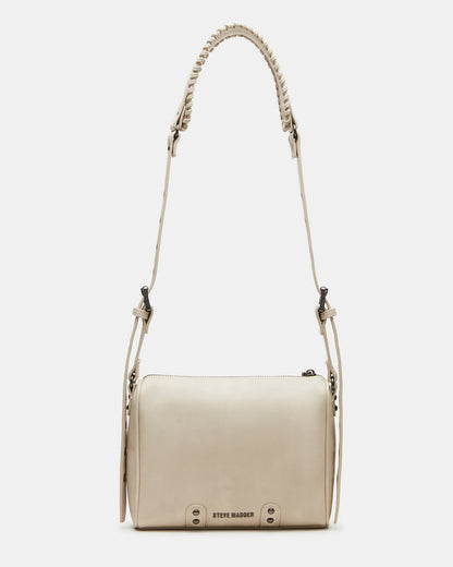 RIGBY Taupe Women's Fringe Studded Crossbody Handbag | Steve Madden Trending