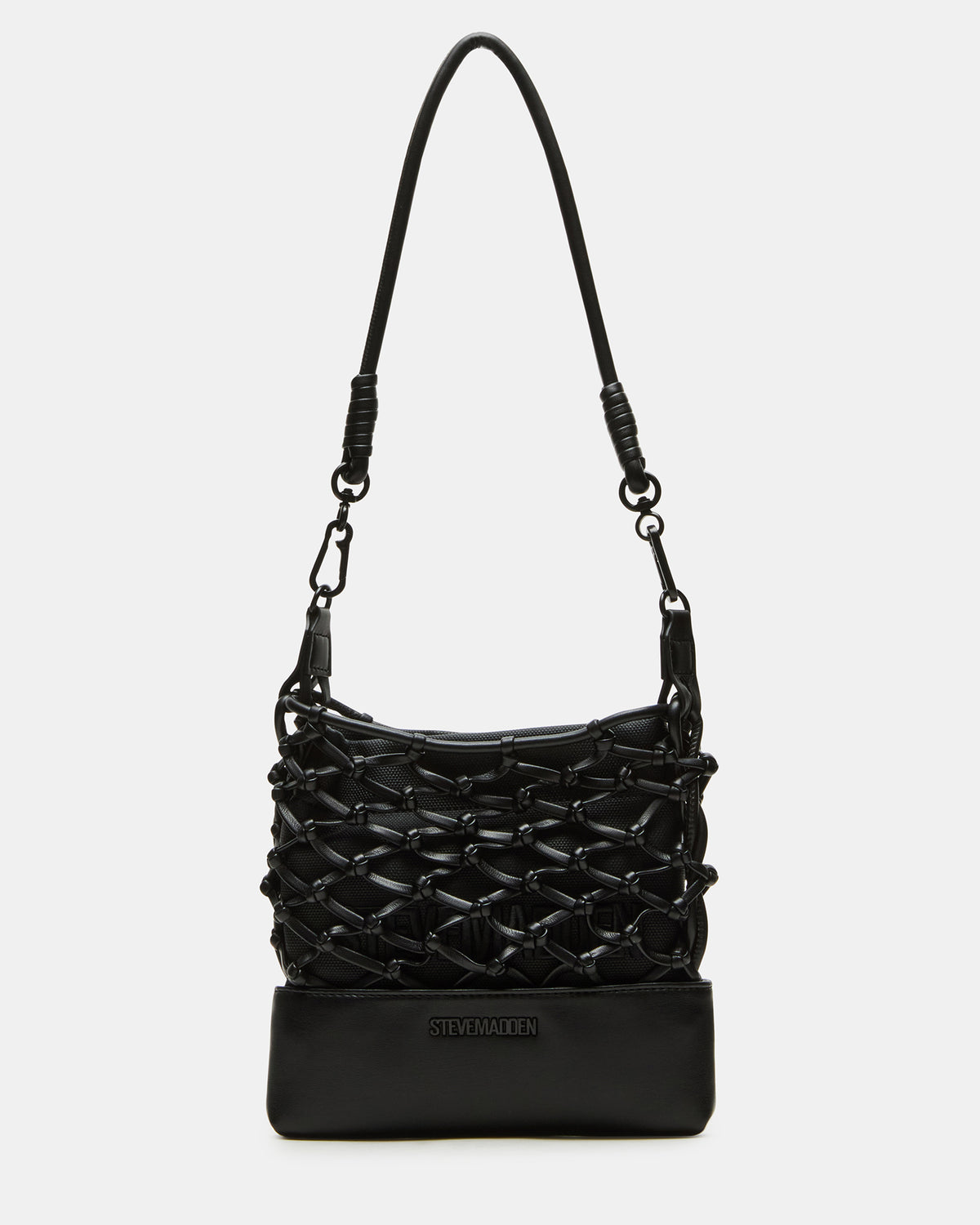 ARDA Black/Black Women's Crossbody Pouch Handbag | Steve Madden Trending