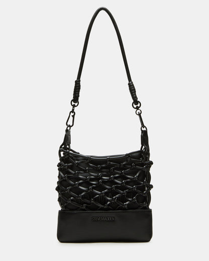 ARDA Black/Black Women's Crossbody Pouch Handbag | Steve Madden Trending