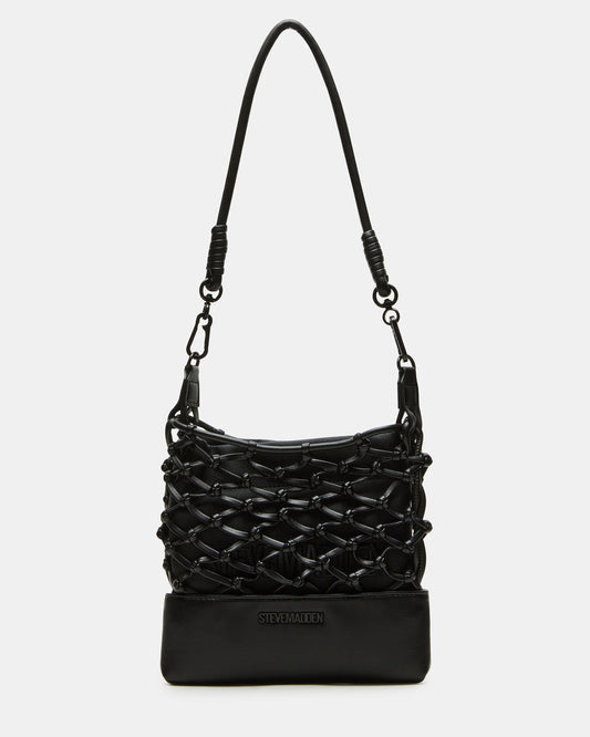 ARDA Black/Black Women's Crossbody Pouch Handbag | Steve Madden Trending