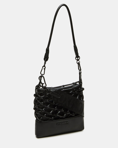 ARDA Black/Black Women's Crossbody Pouch Handbag | Steve Madden Trending