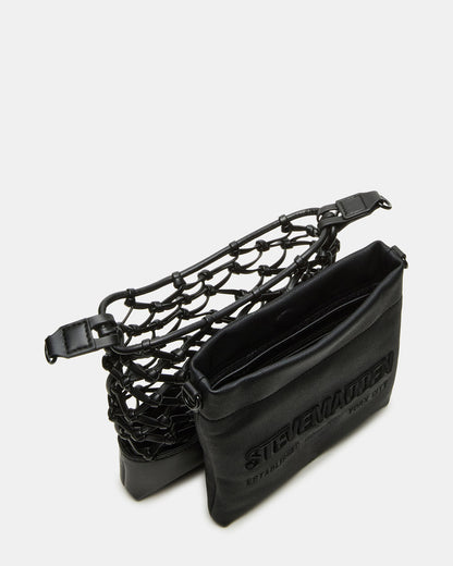 ARDA Black/Black Women's Crossbody Pouch Handbag | Steve Madden Trending