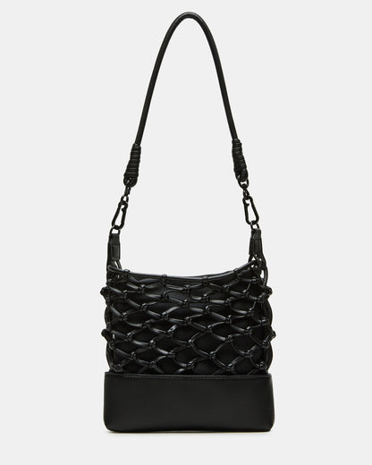 ARDA Black/Black Women's Crossbody Pouch Handbag | Steve Madden Trending