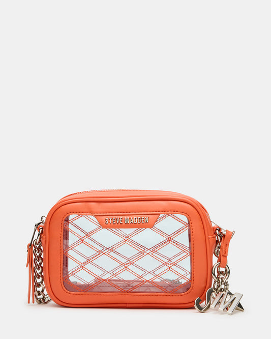 JELLY Bag Orange Clear Camera Crossbody Handbag | Steve Madden Quality