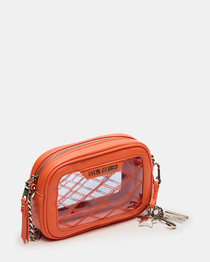 JELLY Bag Orange Clear Camera Crossbody Handbag | Steve Madden Quality