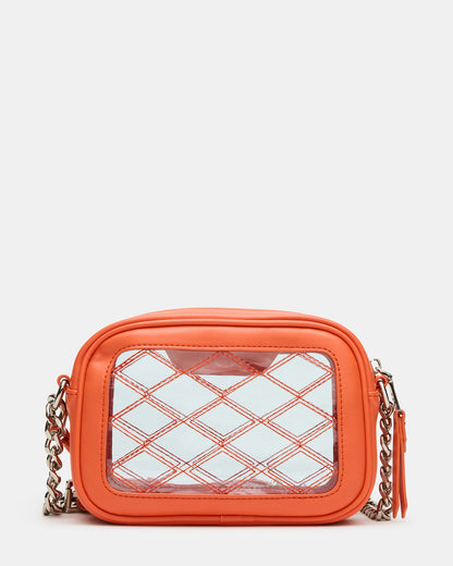 JELLY Bag Orange Clear Camera Crossbody Handbag | Steve Madden Quality