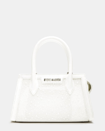 PEACH White Multi Women's Mini Top-Handle Mesh Handbag | Steve Madden Trending