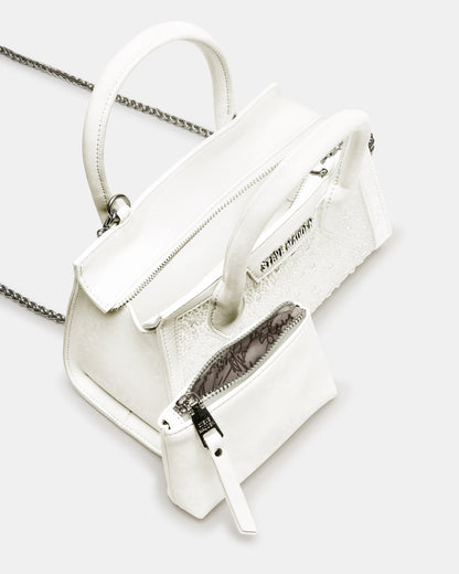 PEACH White Multi Women's Mini Top-Handle Mesh Handbag | Steve Madden Trending