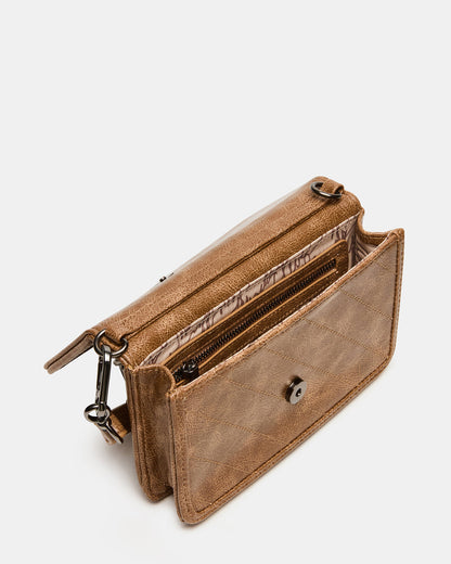RELAX Bag Pecan Logo Chain Strap Crossbody Handbag | Steve Madden Discount