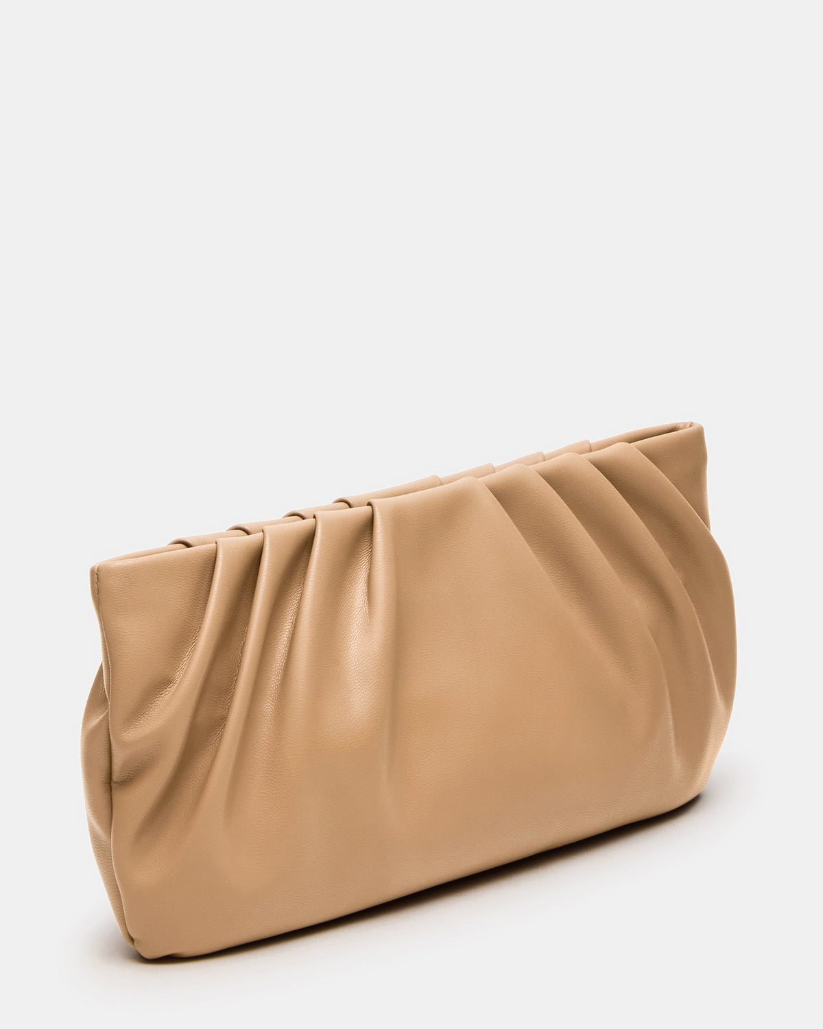 NIKA Chestnut Women's Pleated Crossbody Clutch Handbag | Steve Madden Classic