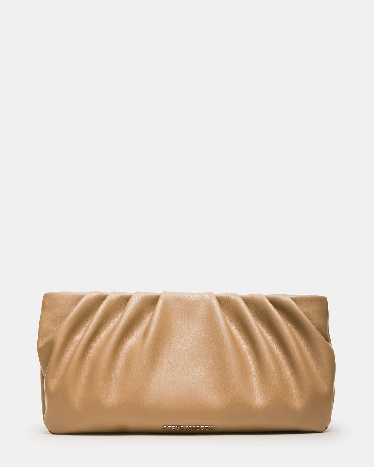 NIKA Chestnut Women's Pleated Crossbody Clutch Handbag | Steve Madden Classic