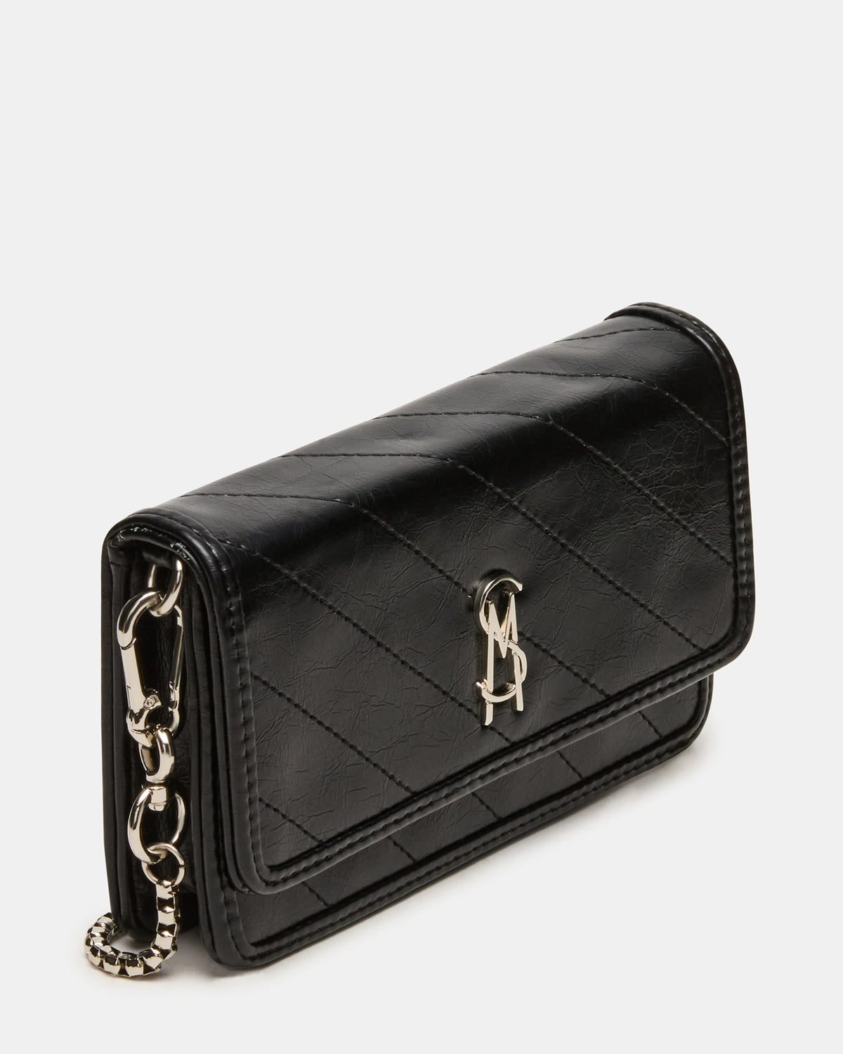 RELAX Bag Black Logo Chain Strap Crossbody Handbag | Steve Madden Special Offer