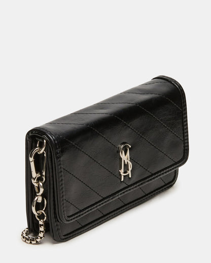RELAX Bag Black Logo Chain Strap Crossbody Handbag | Steve Madden Special Offer