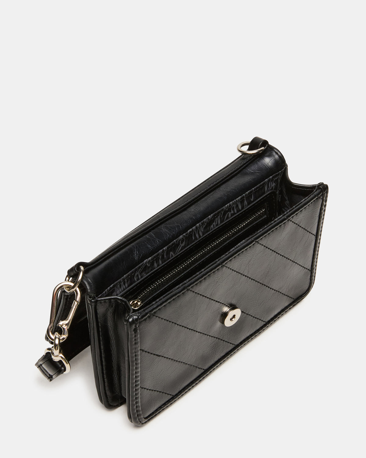 RELAX Bag Black Logo Chain Strap Crossbody Handbag | Steve Madden Special Offer