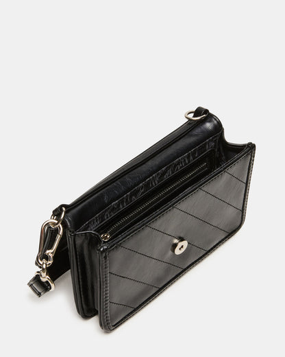 RELAX Bag Black Logo Chain Strap Crossbody Handbag | Steve Madden Special Offer