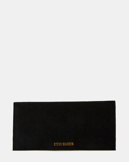 SMOOTH Bag Black Velvet Envelope Logo Crossbody Clutch Handbag | Steve Madden Hot Sale