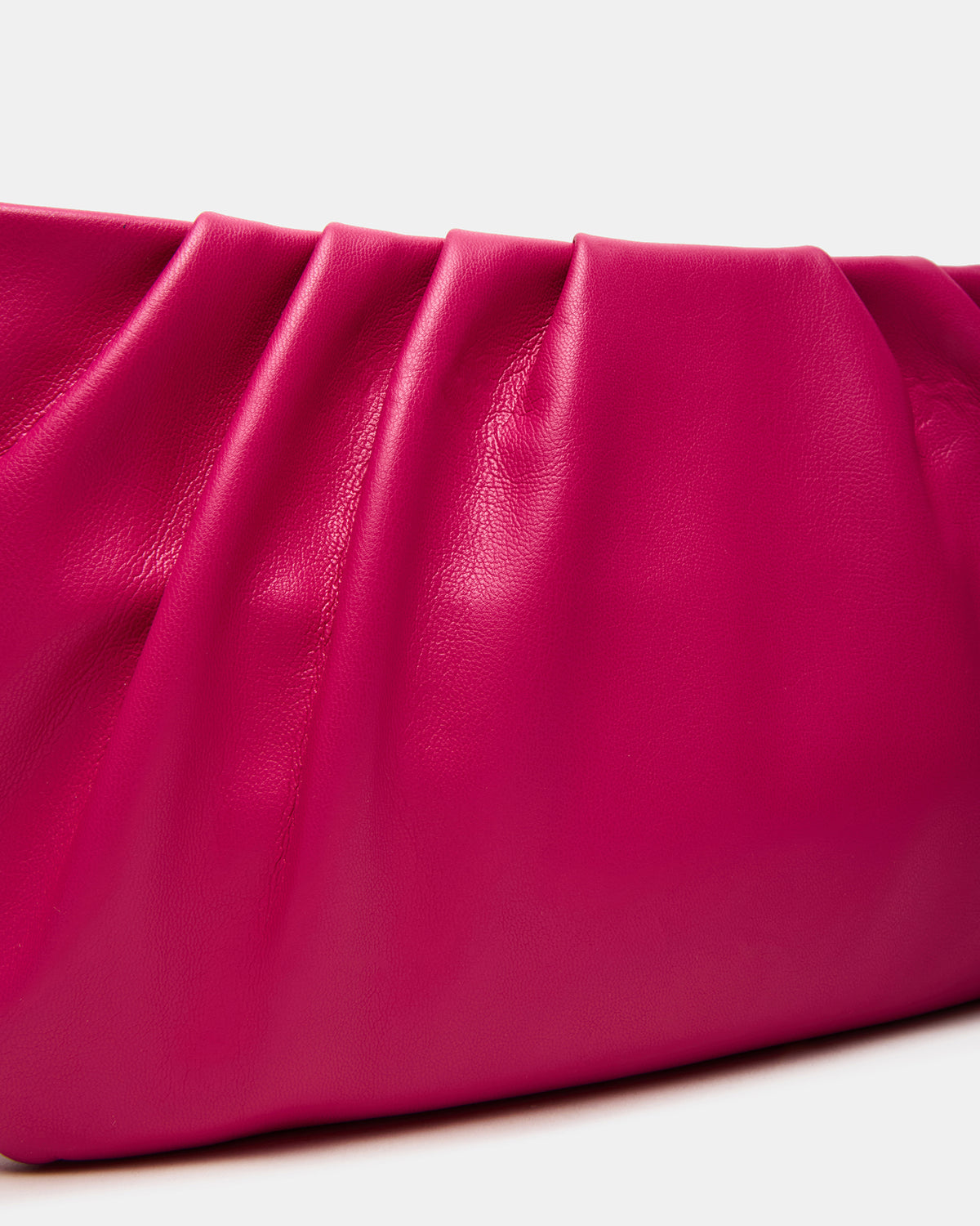 NIKA Fuchsia Women's Pleated Crossbody Clutch Handbag | Steve Madden New
