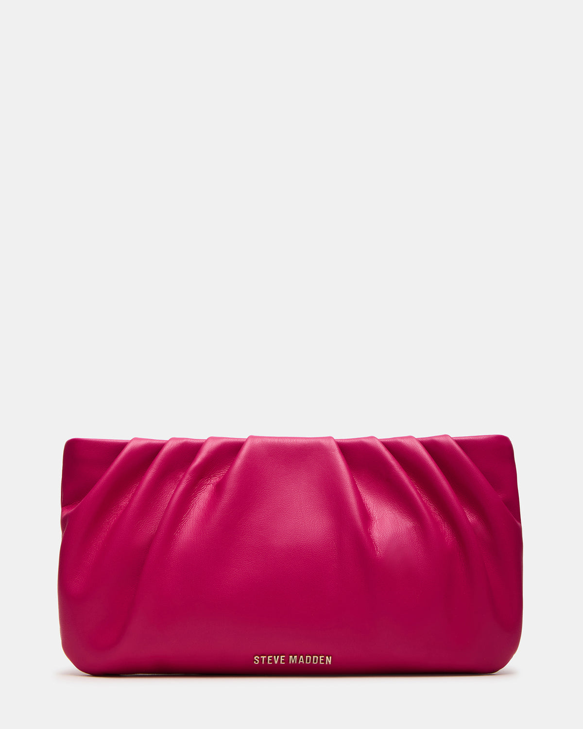 NIKA Fuchsia Women's Pleated Crossbody Clutch Handbag | Steve Madden New