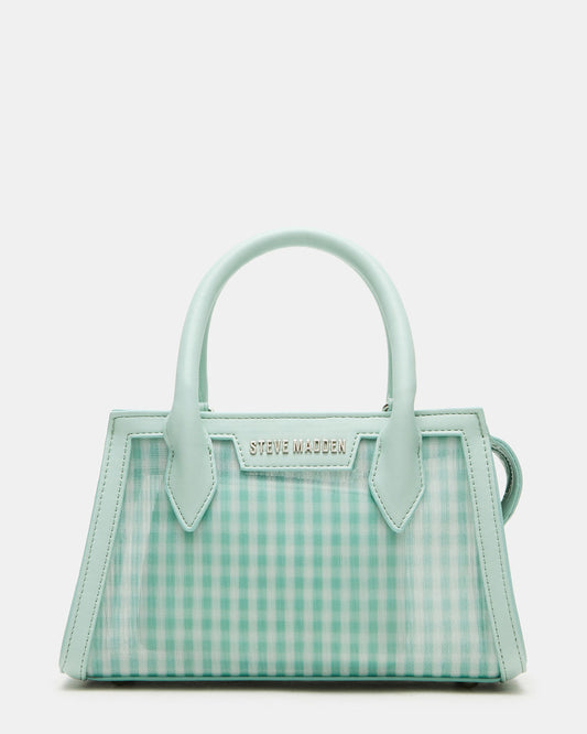 PEACHY Green Multi Women's Mini Top-Handle Mesh Handbag | Steve Madden Everyday