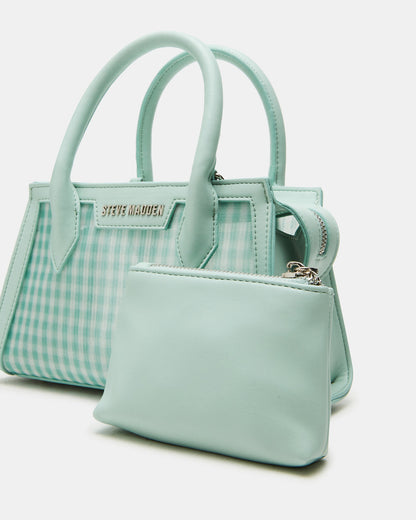 PEACHY Green Multi Women's Mini Top-Handle Mesh Handbag | Steve Madden Everyday