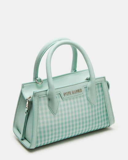 PEACHY Green Multi Women's Mini Top-Handle Mesh Handbag | Steve Madden Everyday