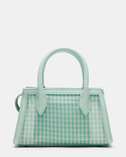 PEACHY Green Multi Women's Mini Top-Handle Mesh Handbag | Steve Madden Everyday