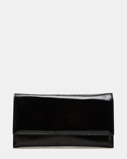 JULIANA Bag Black Patent Crossbody Clutch Handbag | Steve Madden Classic