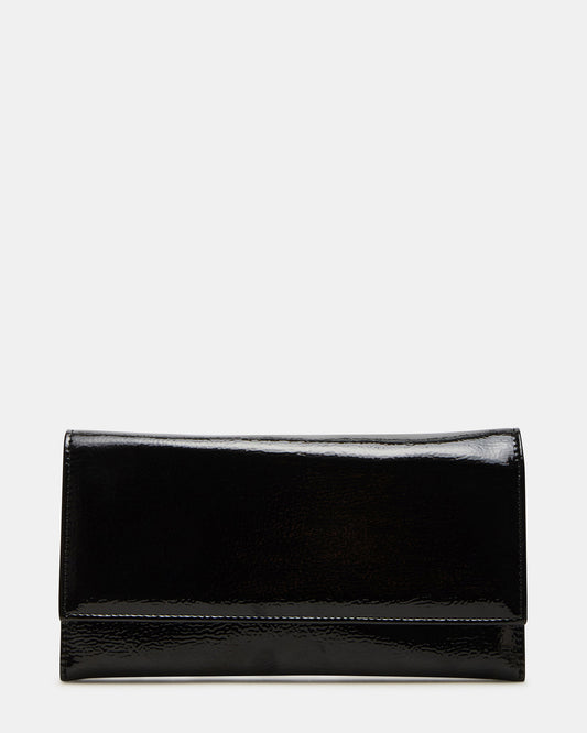 JULIANA Bag Black Patent Crossbody Clutch Handbag | Steve Madden Classic