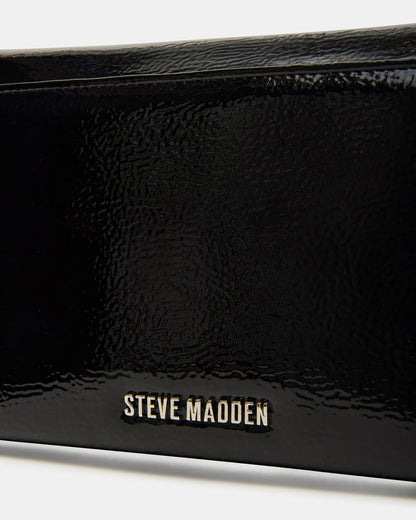 JULIANA Bag Black Patent Crossbody Clutch Handbag | Steve Madden Classic