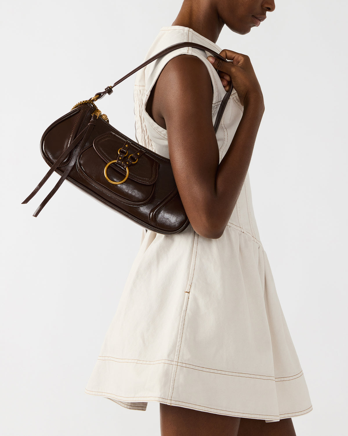 LUXXAR Bag Brown Shoulder Strap Boho-Inspired Handbag | Steve Madden Discount