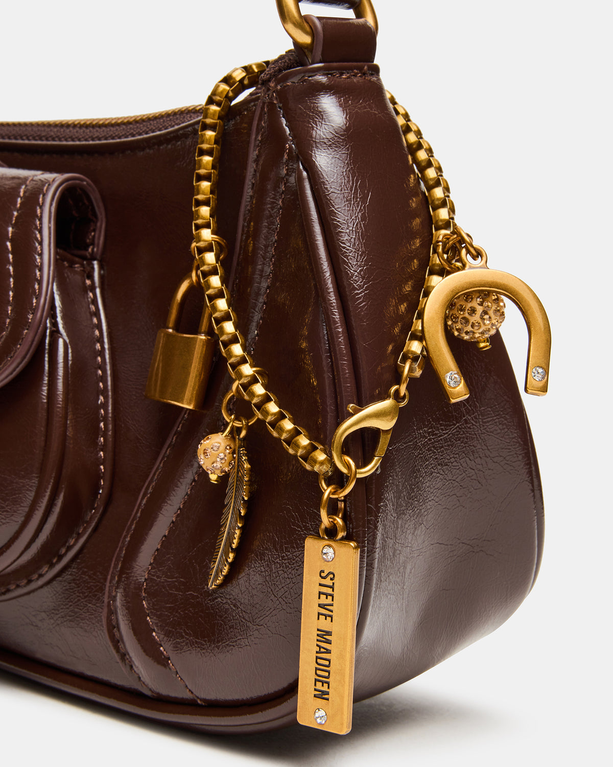 LUXXAR Bag Brown Shoulder Strap Boho-Inspired Handbag | Steve Madden Discount