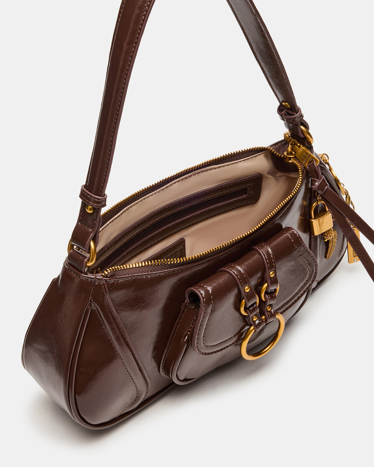 LUXXAR Bag Brown Shoulder Strap Boho-Inspired Handbag | Steve Madden Discount