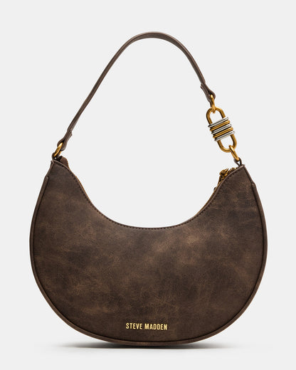 LOHAN Bag Brown Structured Hobo Shoulder Handbag | Steve Madden Top Pick
