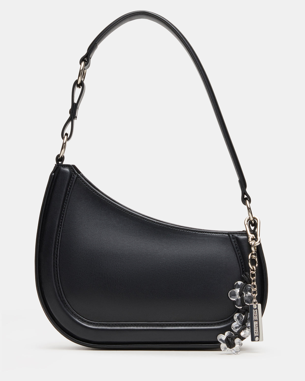 MUSEE Bag Black Asymmetrical Shoulder Strap Handbag | Steve Madden New