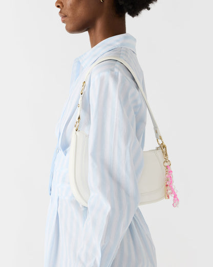 MUSEE Bag White Asymmetrical Shoulder Strap Handbag | Steve Madden Deals