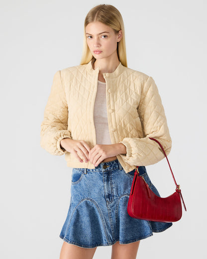 SMITH Bag Red Eel Asymmetric Shoulder Handbag | Steve Madden Trusted