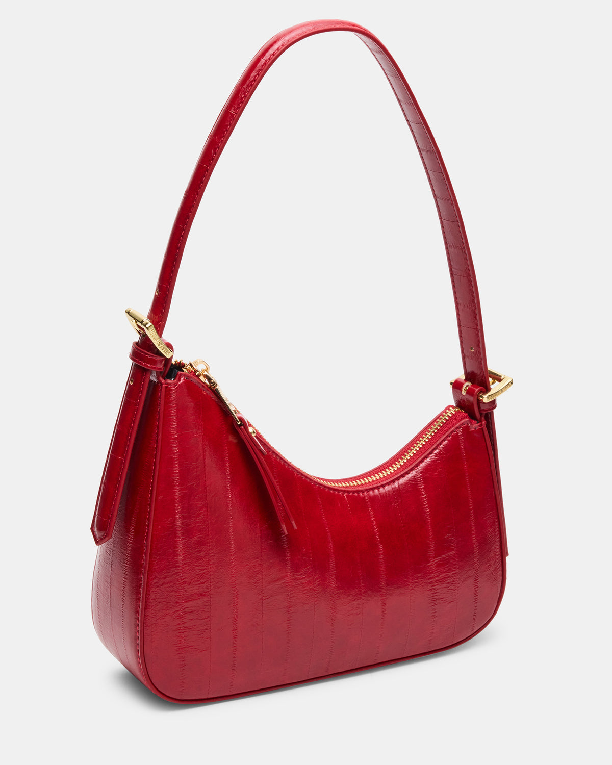 SMITH Bag Red Eel Asymmetric Shoulder Handbag | Steve Madden Trusted