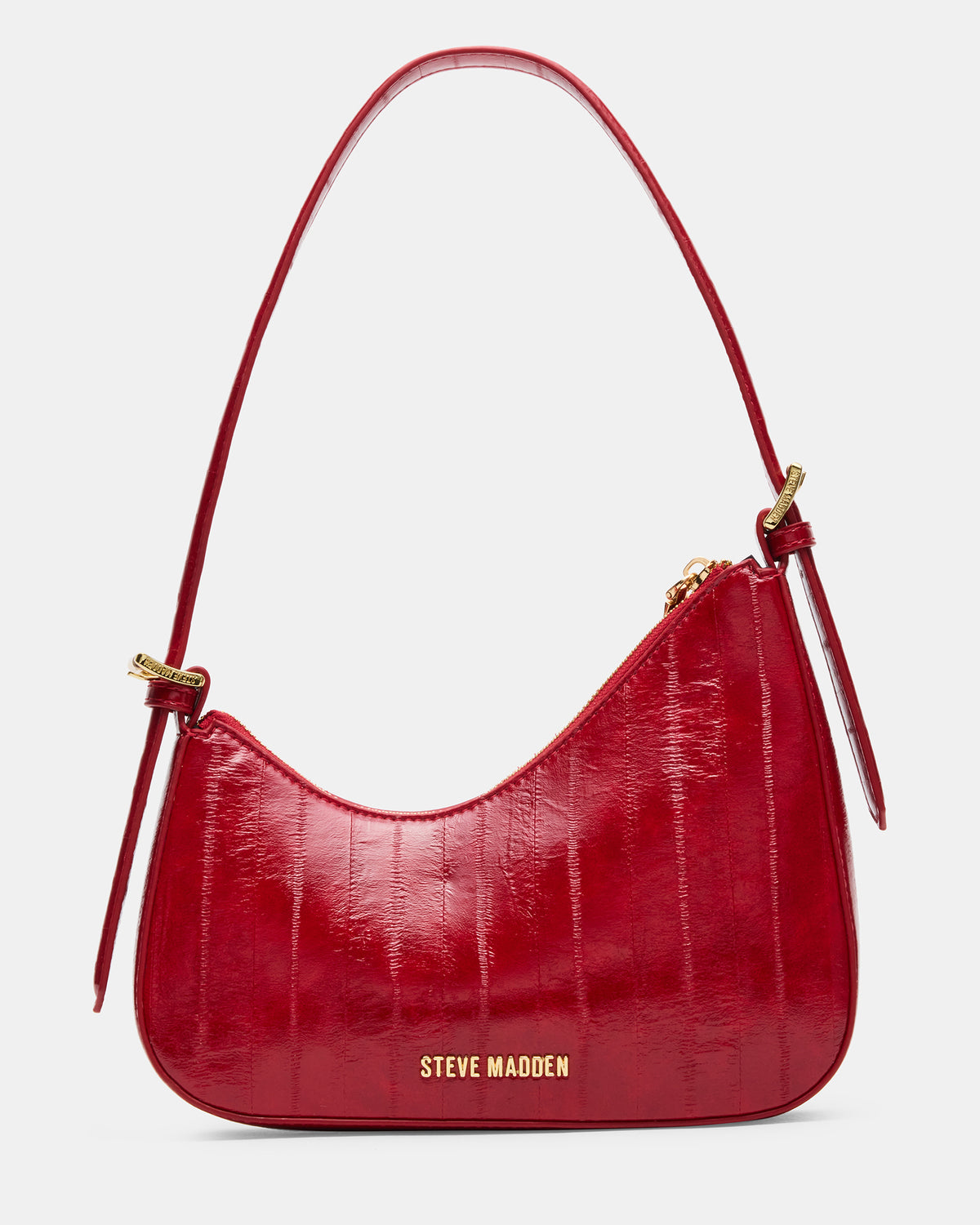 SMITH Bag Red Eel Asymmetric Shoulder Handbag | Steve Madden Trusted
